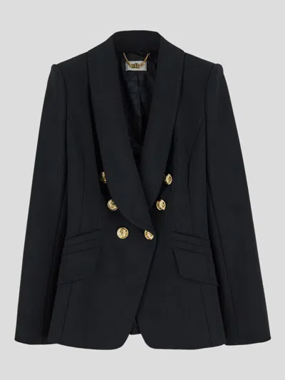 Elisabetta Franchi Jackets In Black