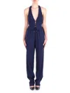 Elisabetta Franchi Trousers Blue In Blu Blu E Verdi