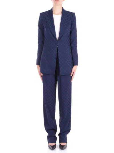 Elisabetta Franchi Jackets Blue In Blu Blu E Verdi