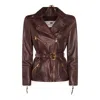 Elisabetta Franchi Jackets Merlot In Brown