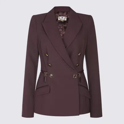 ELISABETTA FRANCHI JACKETS MERLOT