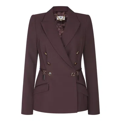 ELISABETTA FRANCHI JACKETS MERLOT