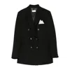 Elisabetta Franchi Cotton Gabardine Blazer With Breast Pocket Clothing In Multi