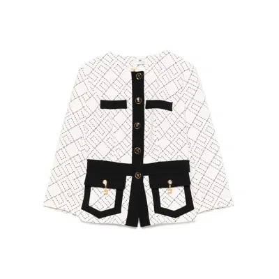 ELISABETTA FRANCHI JACKETS NEUTRAL, BLACK