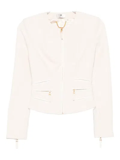 Elisabetta Franchi Jackets In White