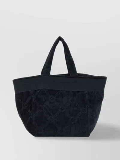 Elisabetta Franchi Jacquard Cotton Beachwear Bag