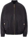 Elisabetta Franchi Logo-print Bomber Jacket In Black