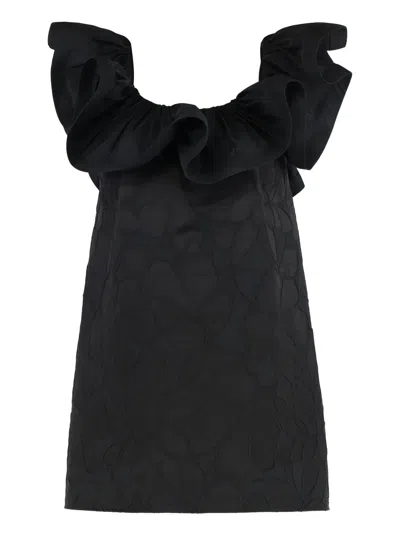 ELISABETTA FRANCHI JACQUARD MINI DRESS