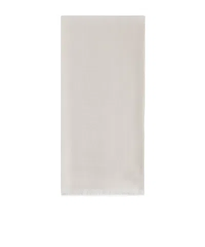 Elisabetta Franchi Jacquard Pattern Scarf In White