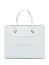 Elisabetta Franchi White Tote Rafia Bag