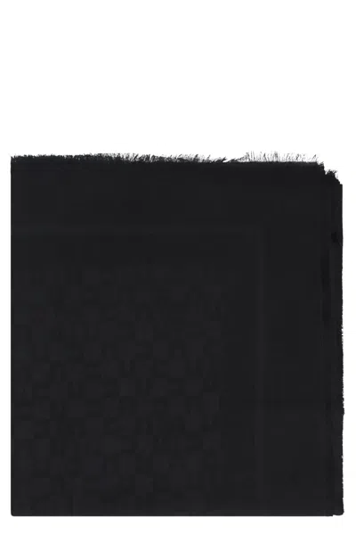 Elisabetta Franchi Jacquard Scarf In Brown
