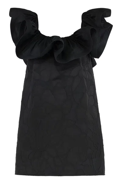ELISABETTA FRANCHI JAQUARD MINI DRESS