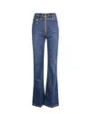 ELISABETTA FRANCHI FLARED JEANS WITH ZIP