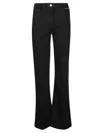 Elisabetta Franchi High-rise Flared Jeans In Black