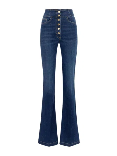 ELISABETTA FRANCHI JEANS BOOT-CUT - AZUL