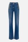 Elisabetta Franchi Gambadritta Jeans In Blue