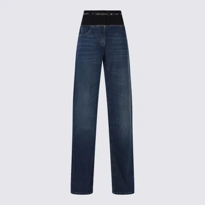 ELISABETTA FRANCHI ELISABETTA FRANCHI BLUE AND BLACK COTTON JEANS