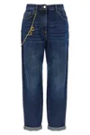 Elisabetta Franchi Jeans Catena Gioiello In Blue