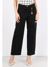 Elisabetta Franchi Logo-charm Five-pocket Jeans In Black