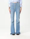 Elisabetta Franchi Jeans  Woman Color Blue In Blue