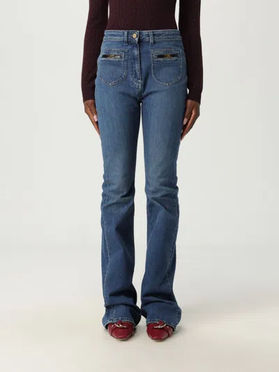 Elisabetta Franchi Jeans  Woman Color Blue