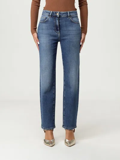 Elisabetta Franchi Jeans  Woman Color Blue