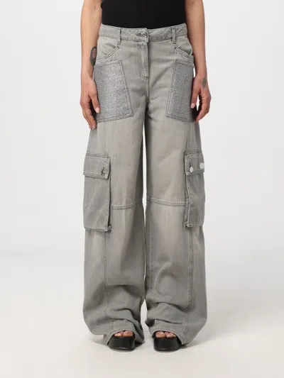 Elisabetta Franchi Jeans  Woman In Grey