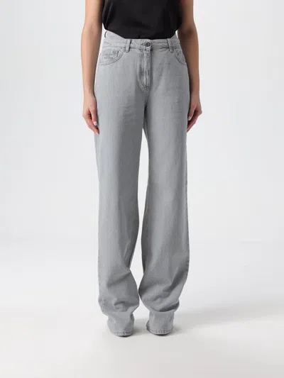 Elisabetta Franchi Jeans  Woman Color Grey In Blue