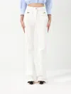 Elisabetta Franchi Cotton Trousers In White