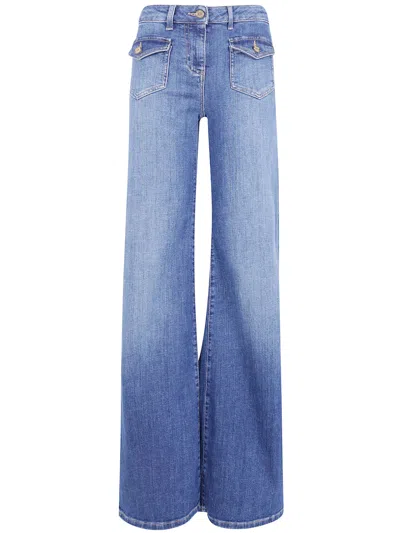 Elisabetta Franchi Jeans Flared "pj18n66e2 139 Vintage Blue"