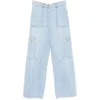 Elisabetta Franchi Denim Straight-leg Jeans In Multicolor