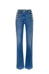 Elisabetta Franchi Gambadritta Jeans In Navy