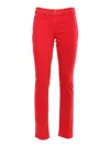 Elisabetta Franchi Jeans In Red