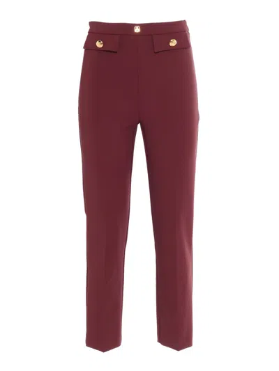 Elisabetta Franchi Trousers In Red