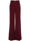 Elisabetta Franchi Belted Palazzo Pants In Red