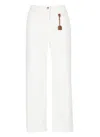 Elisabetta Franchi White Cotton Jeans In White