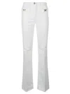 Elisabetta Franchi Cotton Trousers In White