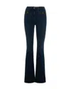 Elisabetta Franchi Jeans Con Logo Gioiello Blu In Blue