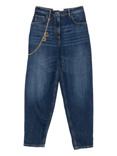 ELISABETTA FRANCHI ELISABETTA FRANCHI JEANS WITH CHAIN EMBELLISHMENT