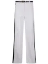 Elisabetta Franchi Jeans With Contrast Band In Neutral