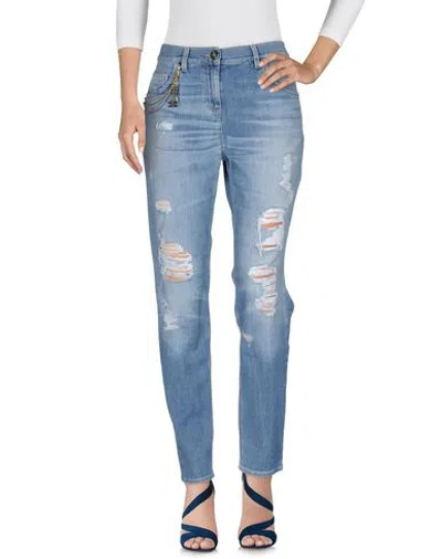 Elisabetta Franchi Jeans Woman Jeans Blue Size 27 Cotton, Polyester, Elastane