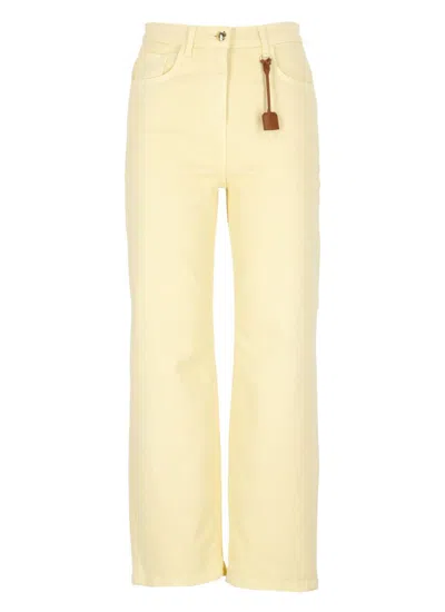 Elisabetta Franchi Jeans In Yellow