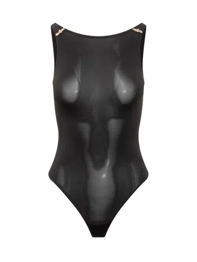 Elisabetta Franchi Jersey Bodysuit With Jewel Detailing