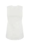 Elisabetta Franchi Jersey Tank Top With Bows