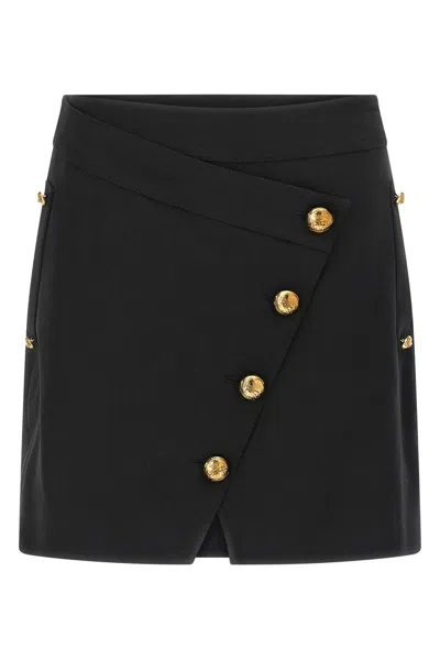 ELISABETTA FRANCHI JEWEL BUTTON SKIRT