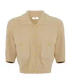 Elisabetta Franchi Cropped Cardigan In Neutral