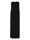 Elisabetta Franchi Structured Strapless Maxi Dress With Embellishment Detail In Schwarz