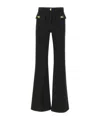 Elisabetta Franchi Jewelled Bows Trousers In Black