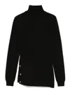 Elisabetta Franchi Roll-neck Sweater In Black