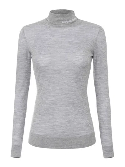 ELISABETTA FRANCHI SUÉTER CUELLO REDONDO - GRIS